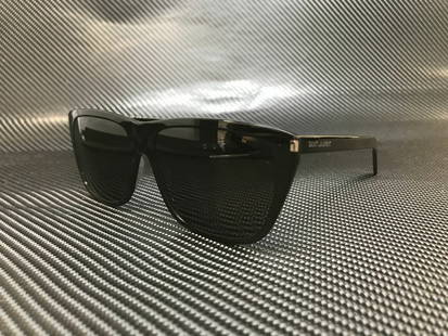 Saint Laurent SL431 Slim Black Rectangle Men's Sunglasses UV400 Anti-Reflective: Saint Laurent SL431 Slim Black Rectangle Men's Sunglasses UV400 Anti-Reflective Elevate your style with the Saint Laurent SL431 Slim Men's Sunglasses, featuring a sleek black rectangular frame that ex