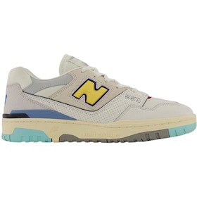 New Balance 550 Sea Salt Yellow Sneakers Size 5.5 M 7 W: New Balance 550 Sea Salt Yellow Sneakers Size 5.5 M 7 W Introducing the New Balance 550 in a refreshing Sea Salt Yellow colorway. These stylish sneakers combine comfort and unique design, perfect for