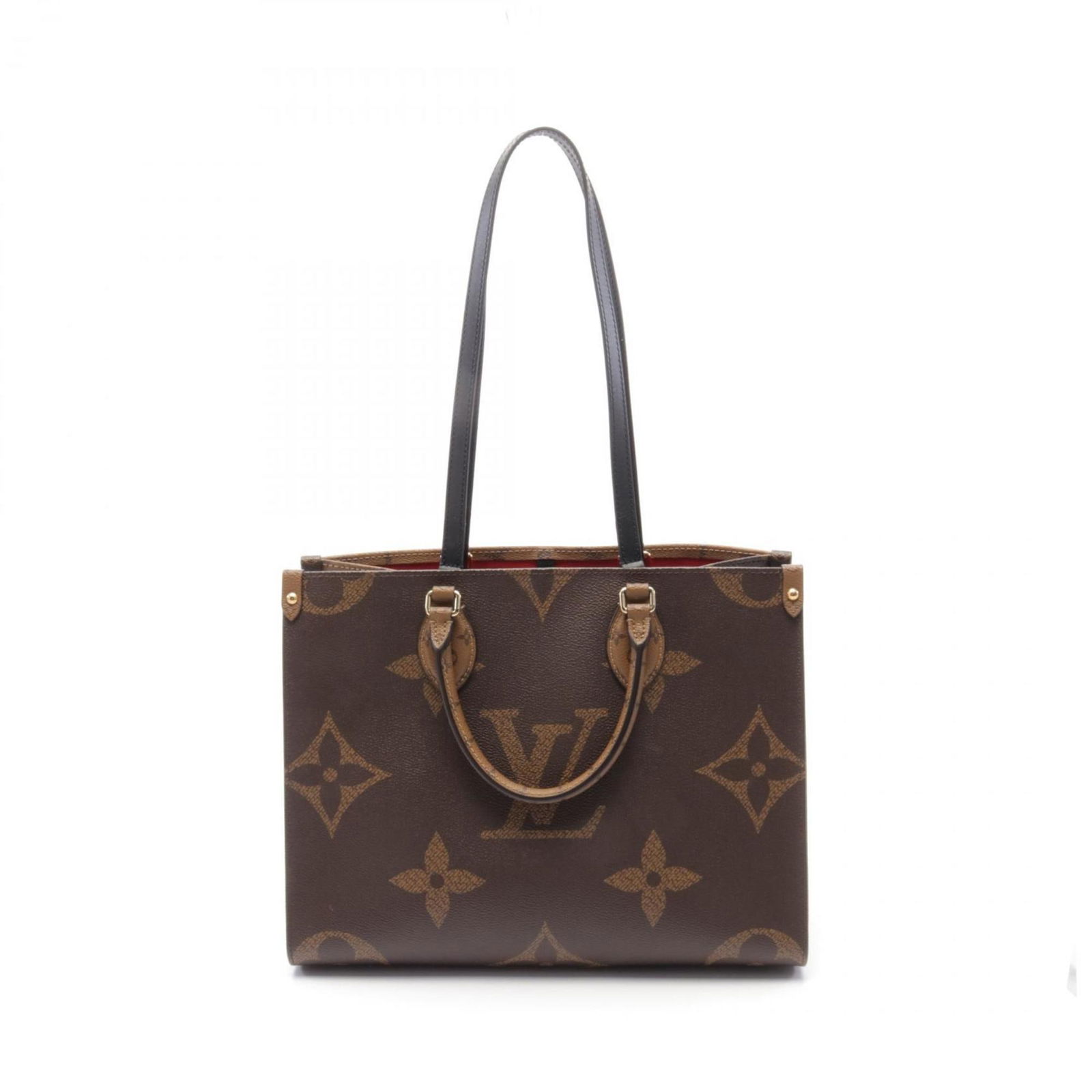 Louis Vuitton On the Go MM Tote Bag Coated Canvas Beige Brown: Louis Vuitton On the Go MM Tote Bag Coated Canvas Beige Brown Introducing the elegant Louis Vuitton On the Go MM Tote Bag, expertly crafted from durable coated canvas in a sophisticated beige and brow
