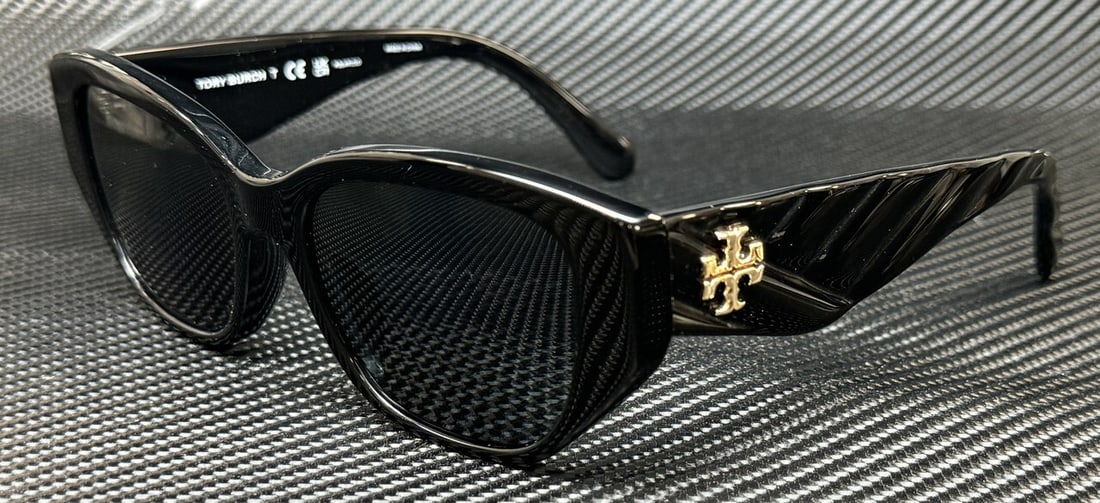 Tory Burch TY7196U Black Grey Polarized Women's Sunglasses 53mm: Tory Burch TY7196U Black Grey Polarized Women's Sunglasses 53mm Elevate your eyewear collection with these Tory Burch TY7196U sunglasses. Featuring a sleek black frame, these stylish sunglasses are de