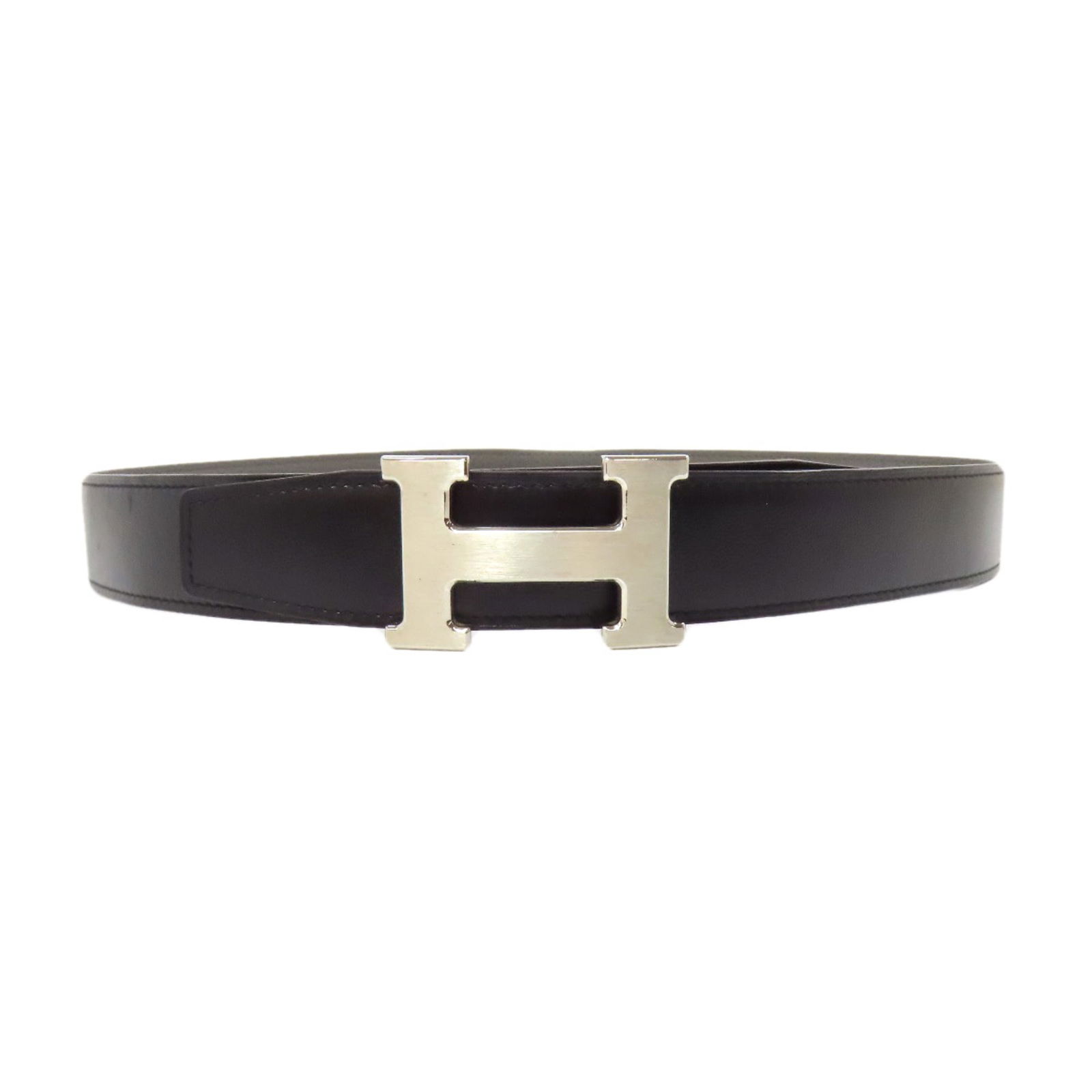 Hermes Constance Men's Leather Belt Buckle Silver 82cm - 87cm: Hermes Constance Men's Leather Belt Buckle Silver 82cm - 87cm This elegant Hermes Constance belt buckle is designed for men, featuring a sophisticated standard belt type. Crafted with high-quality lea