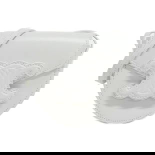 Celine Mini Besas Claire Triomphe White Calfskin Shoulder Bag 11cm x 11cm x 5cm: Celine Mini Besas Claire Triomphe White Calfskin Shoulder Bag 11cm x 11cm x 5cm Introducing the Celine Mini Besas Claire Triomphe Shoulder Bag, a stylish accessory designed for women. Crafted from pre