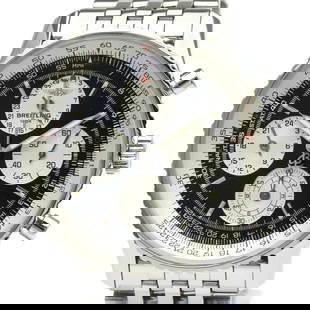 Breitling Navitimer A39022 Steel Automatic Chronograph 42mm Men's Watch: Breitling Navitimer A39022 Steel Automatic Chronograph 42mm Men's Watch Experience precision and luxury with the BREITLING Navitimer Twin Sixty Steel Automatic Watch. Designed for men, this sporty wri