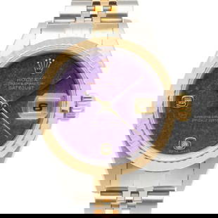 Rolex Datejust 79173 Automatic Ladies Watch Purple Diamond Dial 26mm: Rolex Datejust 79173 Automatic Ladies Watch Purple Diamond Dial 26mm This exquisite Rolex Datejust Oyster Perpetual watch is designed for women and features a stunning purple diamond dial. Crafted wit