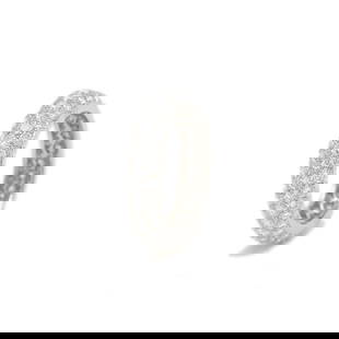 Cartier Pave Diamond Full Eternity Ring Platinum 950 Size 51: Cartier Pave Diamond Full Eternity Ring Platinum 950 Size 51 This exquisite Cartier Pave Diamond Full Eternity Ring is a stunning piece crafted from high-quality Platinum 950, designed specifically fo