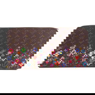 Louis Vuitton Takashi Murakami Zippy Wallet Monogram Canvas Brown Women: Louis Vuitton Takashi Murakami Zippy Wallet Monogram Canvas Brown Women This Louis Vuitton Zippy Wallet showcases a stunning collaboration with Takashi Murakami, crafted from premium Monogram Canvas i