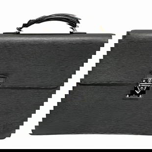 Louis Vuitton Epi Robusto 1 M54532 Black Leather Briefcase for Men: Louis Vuitton Epi Robusto 1 M54532 Black Leather Briefcase for Men Discover the Louis Vuitton Epi Robusto 1 M54532 Black Bag, a stylish and functional briefcase designed for men. Crafted from high-qua