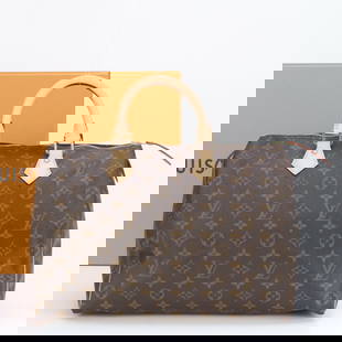 Louis Vuitton Monogram Speedy 35 Mini Boston Handbag Tote Leather: Louis Vuitton Monogram Speedy 35 Mini Boston Handbag Tote Leather Introducing the elegant Louis Vuitton RFID Monogram Speedy 35 Mini Boston Handbag. This exquisite tote bag is crafted from premium Mon