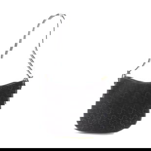 CELINE SHW Shoulder Bag Suede Black: CELINE SHW Shoulder Bag Suede Black This elegant Celine shoulder bag is crafted from luxurious black suede, offering a chic and sophisticated look. The exterior features a sleek black frame, making it