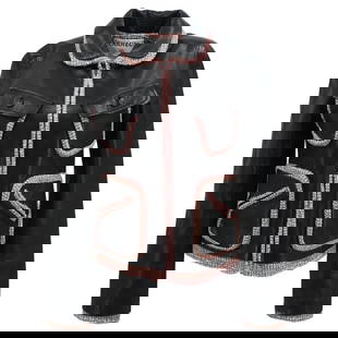 Chanel Vintage Black Calfskin Zip Up Jacket 03A #36: Chanel Vintage Black Calfskin Zip Up Jacket 03A #36 This vintage Chanel zip-up leather jacket is crafted from 100% calfskin, offering a luxurious feel and timeless style. Designed for casual occasions