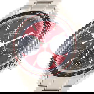 Omega Speedmaster Racing Automatic Stainless Steel Wristwatch 40mm Black Red Dial: Omega Speedmaster Racing Automatic Stainless Steel Wristwatch 40mm Black Red Dial The Omega Speedmaster Racing 326.30.40.50.11.001 is a sophisticated automatic wristwatch designed for men. This timepi