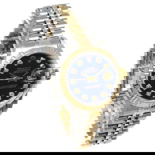 Rolex Oyster Perpetual Datejust 26mm Ref. 79173 Self-Winding Watch Blue Dial Gold Silver: Rolex Oyster Perpetual Datejust 26mm Ref. 79173 Self-Winding Watch Blue Dial Gold Silver Introducing the Rolex Oyster Perpetual Datejust, a stunning wristwatch featuring a self-winding mechanical move