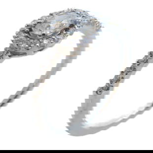 JEWELRY Platinum Diamond Ring 0.307/0.17ct US 4.5 Silver: JEWELRY Platinum Diamond Ring 0.307/0.17ct US 4.5 Silver This exquisite diamond ring is crafted from Pt900 platinum, showcasing a stunning silver color. Weighing 3.0g and sized at US 4.5, it features