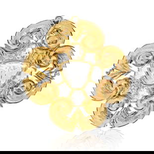 David Webb 18K Gold & Platinum Maltese Cross Pendant Brooch: David Webb 18K Gold & Platinum Maltese Cross Pendant Brooch This exquisite brooch by David Webb features a striking Maltese cross design crafted from a combination of platinum and 18K yellow gold. The