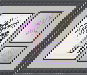 Patrick Swayze Jennifer Gray Dirty Dancing Signed Artwork Custom Framed JSA COA 28 x 34: Patrick Swayze Jennifer Gray Dirty Dancing Signed Artwork Custom Framed JSA COA 28 x 34 This striking piece of art features self-portraits of Patrick Swayze and Jennifer Gray from the iconic movie Dir