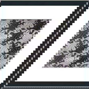 M.C. Escher Symmetry Light and Dark Framed Print 21.5 x 21.5 Black and White Surrealism: M.C. Escher Symmetry Light and Dark Framed Print 21.5 x 21.5 Black and White Surrealism This stunning custom gallery framed print features M.C. Escher's "Symmetry Light and Dark," a captivating piece