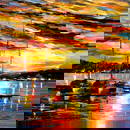Three Brothers Giclee 1/25 by Leonid Afremov Canvas Art