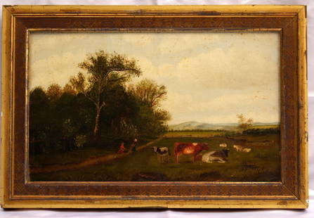 Original 1900 Oil Painting by Henry Grinnell Thompson - Realism: Original 1900 Oil Painting by Henry Grinnell Thompson - Realism Discover this exquisite original oil painting by American artist Henry Grinnell Thompson, created in the early 1900s. This captivating p