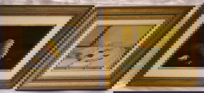 Hugo Matzenauer Signed Pair of Original Still Life Paintings: Hugo Matzenauer Signed Pair of Original Still Life Paintings This exquisite pair of original oil on board still life paintings showcases the talent of renowned Hungarian-American artist Hugo Matzenaue