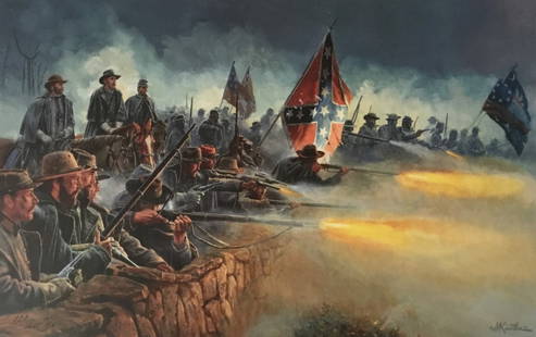 Mort Kunstler Valor In Gray Limited Edition Signed Print 21 x 28: Mort Kunstler Valor In Gray Limited Edition Signed Print 21 x 28 This remarkable print titled 'Valor In Gray' by renowned artist Mort Kunstler captures a poignant moment from Civil War history. Create