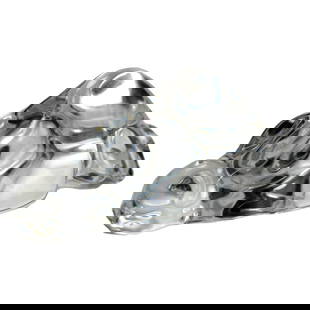 Mid-Century Vintage Steuben Art Glass Crouching Cat Sculpture Signed c1950: Mid-Century Vintage Steuben Art Glass Crouching Cat Sculpture Signed c1950 This vintage Steuben art glass sculpture features a beautifully crafted design of a crouching cat, signed and dating back to