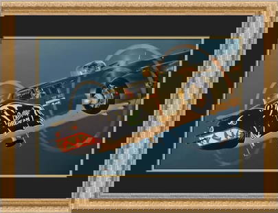 Framed North American B-25J Mitchell Print by Philip Makanna 17x23: Framed North American B-25J Mitchell Print by Philip Makanna 17x23 This stunning custom framed print features the North American B-25J Mitchell, beautifully rendered in a Realism style by artist Phili