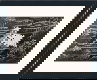 M.C. Escher Farmhouse Ravello Custom Framed Print 16 x 18 Modern Impressionism: M.C. Escher Farmhouse Ravello Custom Framed Print 16 x 18 Modern Impressionism This custom framed print of "Farmhouse Ravello" by M.C. Escher showcases a stunning representation of modern impressionis