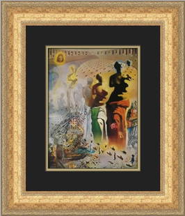 Salvador Dali The Hallucinogenic Toreador Custom Framed Print 19 x 17 Surrealism Art: Salvador Dali The Hallucinogenic Toreador Custom Framed Print 19 x 17 Surrealism Art This stunning custom framed print features Salvador Dali's iconic artwork, "The Hallucinogenic Toreador," a captiva