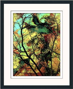 Brent Wickes Spirit World Limited Edition Giclee Print 26 x 21 Framed: Brent Wickes Spirit World Limited Edition Giclee Print 26 x 21 Framed Discover the captivating "Spirit World" by artist Brent Wickes, a stunning giclee print that embodies the essence of abstract surr