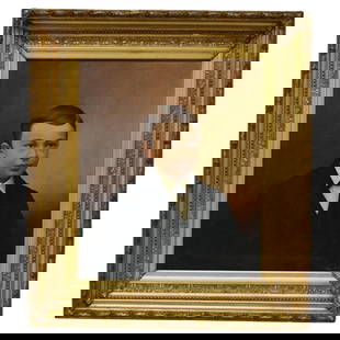 Antique Oil Painting Portrait of Young Boy by S.B. Shiley c1880 Giltwood Frame: Antique Oil Painting Portrait of Young Boy by S.B. Shiley c1880 Giltwood Frame This exquisite antique oil painting, created by S.B. Shiley around 1880, features a charming portrait of a young boy. The
