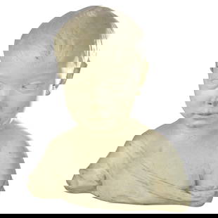 Alva Studios Bust Of A Child Sculpture Antique Reproduction C1930: Alva Studios Bust Of A Child Sculpture Antique Reproduction C1930 This exquisite antique reproduction sculpture, titled "Bust Of A Child," is a remarkable piece inspired by the National Gallery. Craft