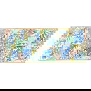 Mid-Century Modern Mosaic Wall Art 49.25 x 21 Blue Greens: Mid-Century Modern Mosaic Wall Art 49.25 x 21 Blue Greens This vintage mid-century modern mosaic tile wall sculpture is a striking piece of art that showcases a vibrant palette of blues and greens, be