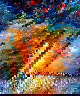 Wailing Wall Giclee Limited Edition 1/25 by Leonid Afremov 91x110 cm: Wailing Wall Giclee Limited Edition 1/25 by Leonid Afremov 91x110 cm Experience the beauty of Jerusalem with this stunning limited edition giclee artwork titled "Wailing Wall" by Leonid Afremov. This