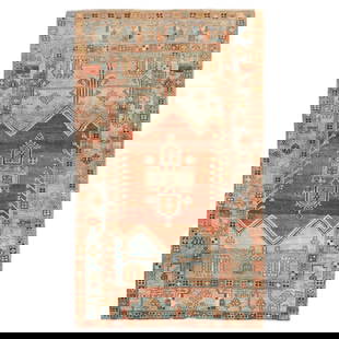 Vintage Hand-Woven Kurdish Tribal Rug 49 x 86 Iran circa 1930: Vintage Hand-Woven Kurdish Tribal Rug 49 x 86 Iran circa 1930 Discover the beauty of this early 20th-century Kurdish Tribal Rug, hand-woven with intricate designs and crafted from high-quality wool. W