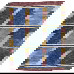 Zabihi Collection Unique Hand-Knotted Wool Scandinavian Kilim 36 x 43: Zabihi Collection Unique Hand-Knotted Wool Scandinavian Kilim 36 x 43 Discover the Zabihi Collection Abstract Scandinavian Kilim, a unique piece that embodies the essence of Scandinavian Modern design