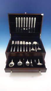 Towle Madeira Sterling Silver Flatware Set for 8 - 47 Pieces: Towle Madeira Sterling Silver Flatware Set for 8 - 47 Pieces Enhance your dining experience with the Madeira by Towle Sterling Silver Flatware Service for 8. This exquisite set comprises 47 pieces cra