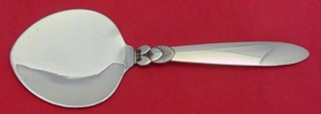Georg Jensen Cactus Sterling Silver Tomato Server 7 3/4" Art Deco Design: Georg Jensen Cactus Sterling Silver Tomato Server 7 3/4" Art Deco Design This exquisite tomato server from the Cactus pattern by Georg Jensen is a stunning example of Art Deco design. Crafted from ste