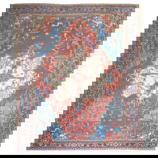 Zabihi Collection 19th Century Persian Serapi Heriz Rug 12'1'' x 16'4'' Hand-Woven Wool: Zabihi Collection 19th Century Persian Serapi Heriz Rug 12'1'' x 16'4'' Hand-Woven Wool Discover the allure of the Zabihi Collection Antique Persian Serapi Heriz Rug, a stunning hand-woven masterpiece