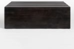 Carson Dark Ebony Square Coffee Table with Lacquer Finish 54 x 40: Carson Dark Ebony Square Coffee Table with Lacquer Finish 54 x 40 Elevate your living space with this Dark Ebony Coffee Table from the Carson collection. Crafted with a lacquer top coat for a sleek fi