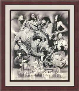 Wishum Gregory All That's Jazz Framed Print 30 x 24 in: Wishum Gregory All That's Jazz Framed Print 30 x 24 in This captivating custom framed print titled 'All That's Jazz' by artist Wishum Gregory showcases the spirit of jazz music through its vibrant mix