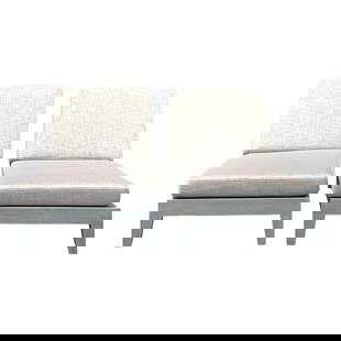 Pair of Vintage RH Balmain Teak Chaise Lounges in Weathered Grey: Pair of Vintage RH Balmain Teak Chaise Lounges in Weathered Grey Enhance your outdoor space with this stunning pair of "Balmain" chaise lounges, expertly crafted from solid teak with a weathered grey