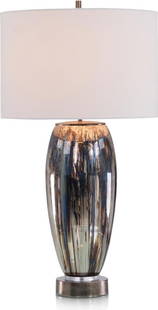 John-Richard Traditional Sapphire Table Lamp Hollywood Regency Style: John-Richard Traditional Sapphire Table Lamp Hollywood Regency Style Illuminate your space with this elegant Traditional Sapphire Table Lamp, designed in a Hollywood Regency style. Crafted with a man-