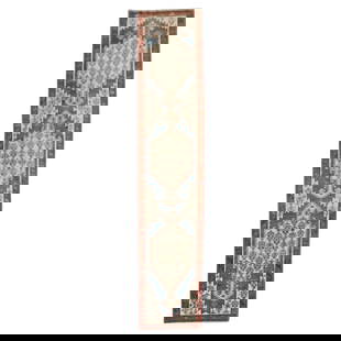 Antique Persian Tribal Runner 30 x 145 Hand-Woven Wool Iran 1920: Antique Persian Tribal Runner 30 x 145 Hand-Woven Wool Iran 1920 This exquisite narrow antique tribal Persian runner features a hand-woven design crafted from high-quality wool, showcasing the rich he