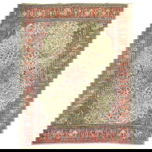 Antique Persian Sarouk Fereghan Rug 9'1'' x 11'10'' Hand-Woven Wool: Antique Persian Sarouk Fereghan Rug 9'1'' x 11'10'' Hand-Woven Wool Discover the exquisite craftsmanship of this Persian Sarouk Fereghan rug, a stunning piece from early 20th century Iran. Hand-woven
