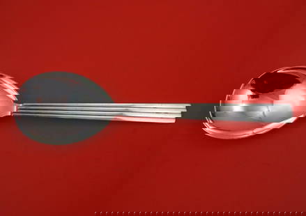 Georg Jensen Bernadotte Sterling Silver Serving Spoon 10 1/2 Inch: Georg Jensen Bernadotte Sterling Silver Serving Spoon 10 1/2 Inch This exquisite serving spoon is part of the Bernadotte pattern by Georg Jensen, crafted from high-quality sterling silver. Measuring 1