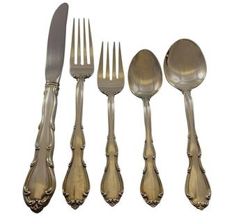 Towle Fontana Sterling Silver Flatware Set for 8 48 Pieces: Towle Fontana Sterling Silver Flatware Set for 8 48 Pieces Elevate your dining experience with the Fontana by Towle Sterling Silver Flatware Set. This exquisite 48-piece dinner service, crafted from p