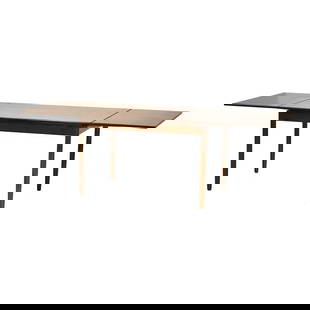 1960s Danish Modern Teak Draw Leaf Dining Table 87.5 in: 1960s Danish Modern Teak Draw Leaf Dining Table 87.5 in This stunning mid-century modern teak draw leaf dining table features self-storing leaves, allowing for versatile dining options. Professionally