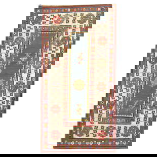 Vintage 19th Century Hand-Woven Kazak Talish Runner 37 x 72: Vintage 19th Century Hand-Woven Kazak Talish Runner 37 x 72 Discover this exquisite late 19th-century Caucasian Tribal Talish Runner, hand-woven from high-quality wool, showcasing a traditional Kazak