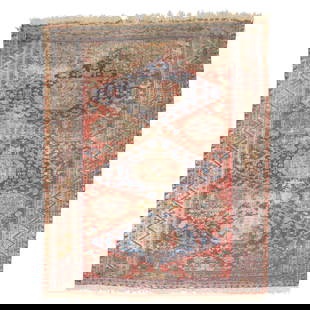 19th Century Antique Caucasian Soumac Flatweave Wool Rug: 19th Century Antique Caucasian Soumac Flatweave Wool Rug This stunning 19th Century Worn Antique Caucasian Soumac Flatweave rug showcases a rich tribal style and is hand-woven from high-quality wool.