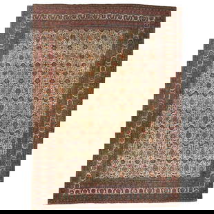 Antique Persian Teheran Khorassan Rug 14'3 x 19'4 Wool Hand-Knotted: Antique Persian Teheran Khorassan Rug 14'3 x 19'4 Wool Hand-Knotted This oversize antique Persian Teheran rug is a stunning piece originating from Iran, crafted circa 1870 during the 19th century. Mea